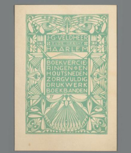 Calling card of Jaap Veldheer