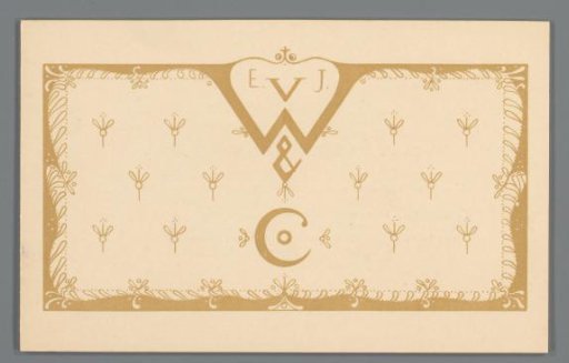 Business card of art dealership E.J. van Wisselingh & Co.