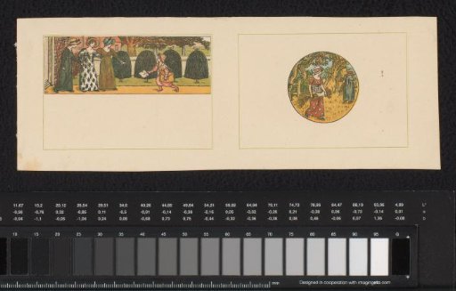 Five proof prints for the Almanack for 1887