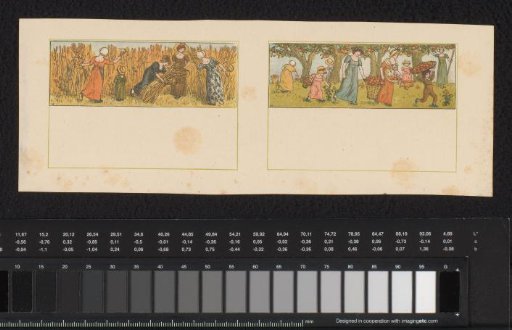 Five proof prints for the Almanack for 1887