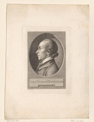 Portrait of Johann Konrad Pfenninger