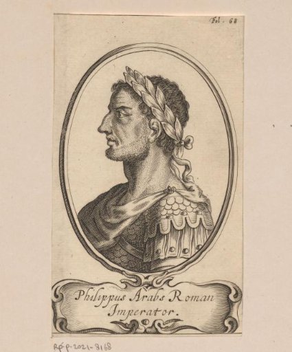 Portrait of Philippus I Arabs, Emperor of the Roman Empire