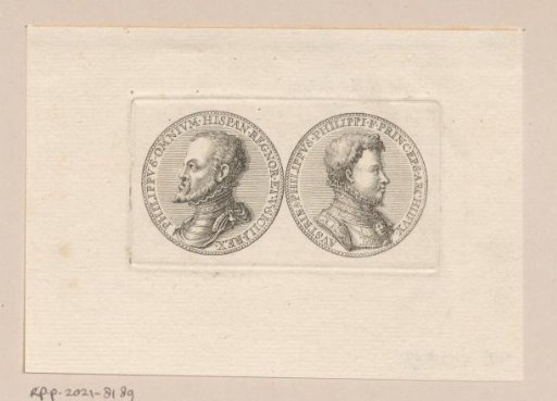 Medals with the portraits of Philip II and his son Philip III