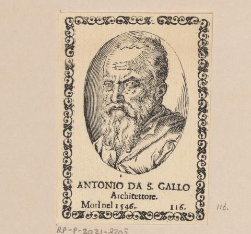 Portrait of Antonio da Sangallo II