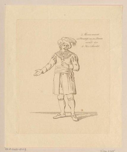 Portrait of Dirk Sardet in the role of Minnewaart