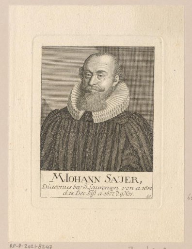 Portrait of Johann Sauer