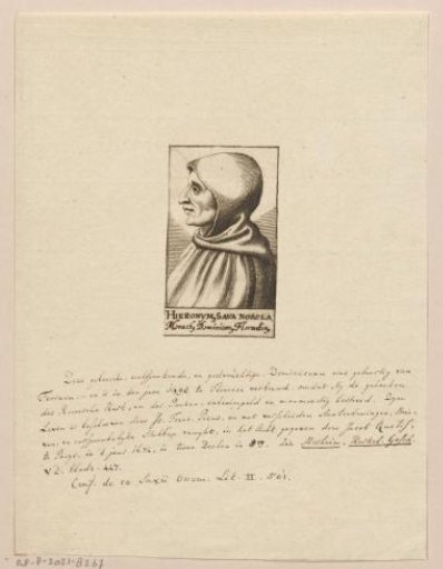 Portrait of Girolamo Savonarola
