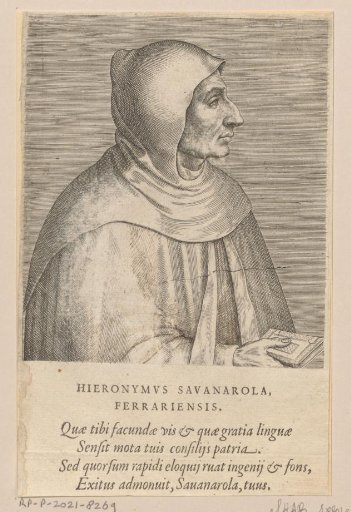 Portrait of Girolamo Savonarola