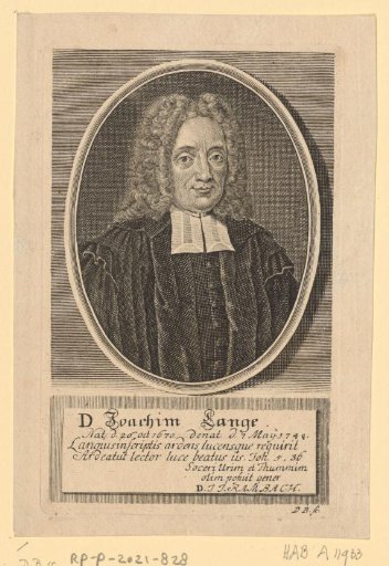 Portrait of Joachim Lange