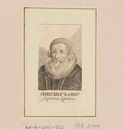Portrait of Christian Lange