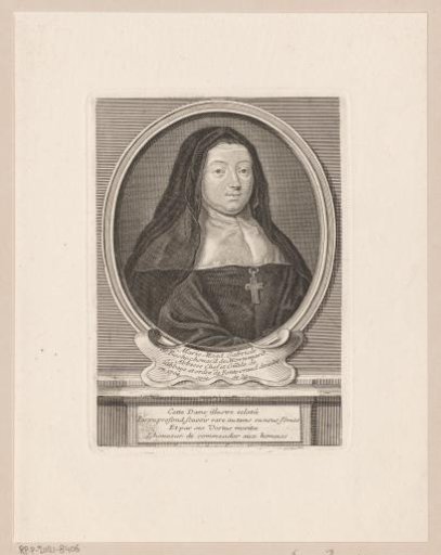 Portrait of Gabrielle de Rochechouart de Mortemart at the age of 59