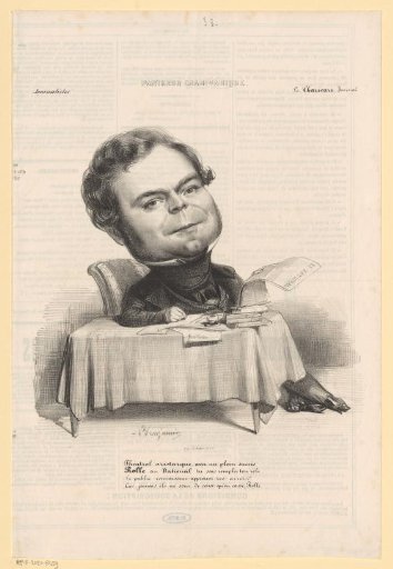 Caricature of Hippolyte Rolle