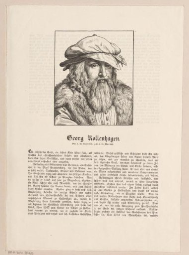 Portrait of Georg Rollenhagen