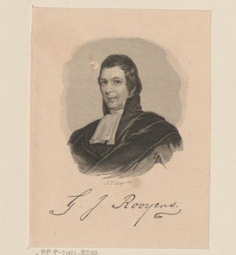 Portrait of Gijsbertus Johannes Rooyens