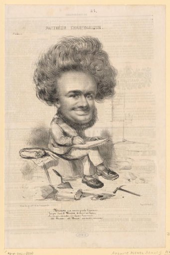 Caricature of Michel Masson