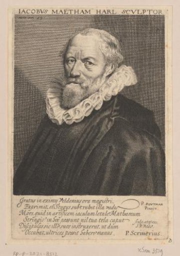 Portrait of Jacob Matham at the age of 59