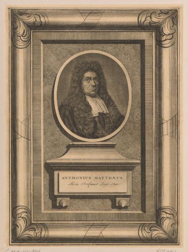 Portrait of Antonius Matthaeus III