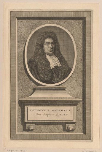 Portrait of Antonius Matthaeus III