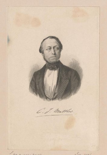 Portrait of Carel Johannes Matthes