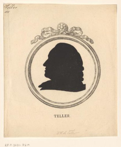 Silhouette Portrait of Wilhelm Abraham Teller