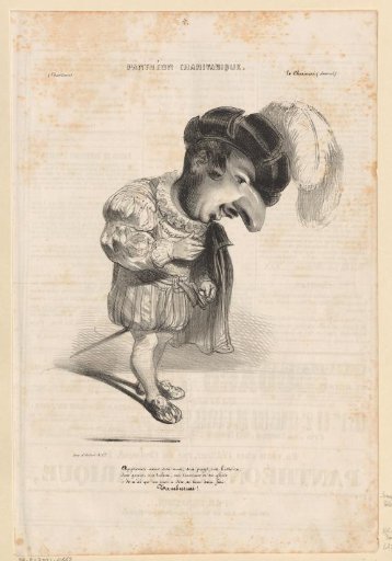 Caricature of Antonio Tamburini