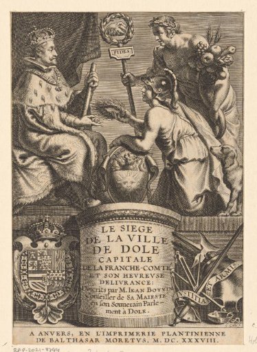The city of Dole presents a wreath to Philip IV