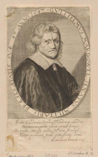 Portret van William Makdowell op 57-jarige leeftijd