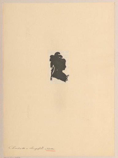 Silhouette Portrait of Charlotte Schiller
