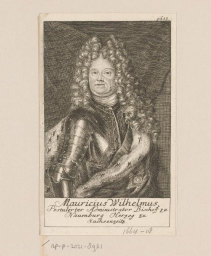 Portrait of Maurice William of Saxony-Zeitz