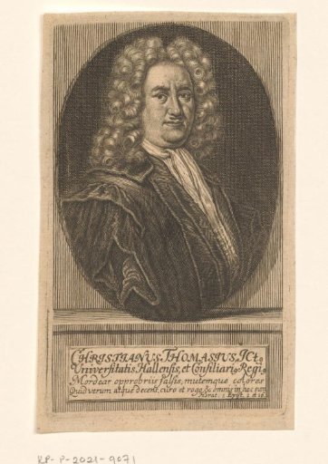 Portrait of Christian Thomasius
