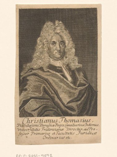 Portrait of Christian Thomasius