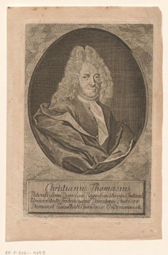 Portrait of Christian Thomasius