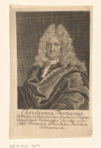 Portrait of Christian Thomasius