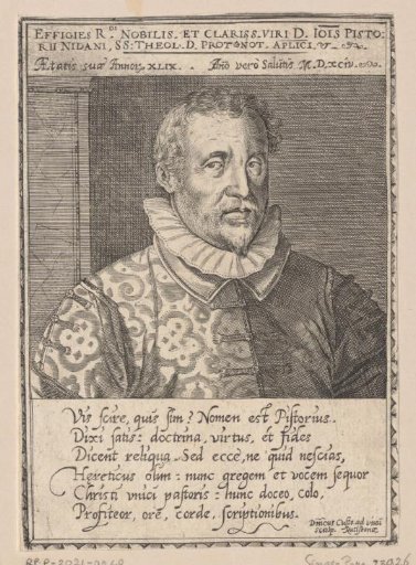 Portrait of Johann Pistorius II