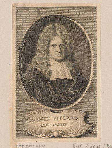 Portrait of Samuel Pitiscus at the age of 75