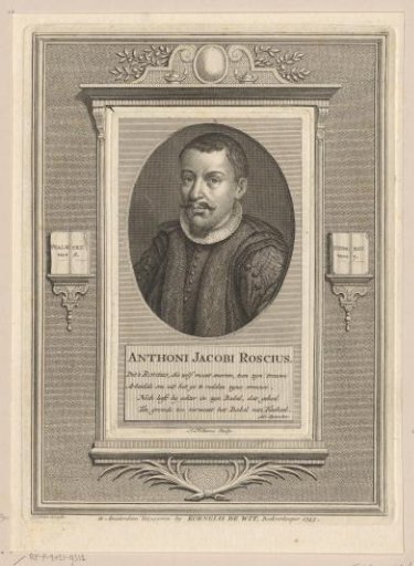 Portrait of Anthoni Jacobi Roscius