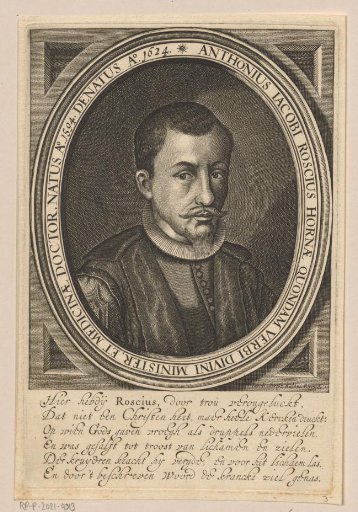 Portrait of Anthoni Jacobi Roscius