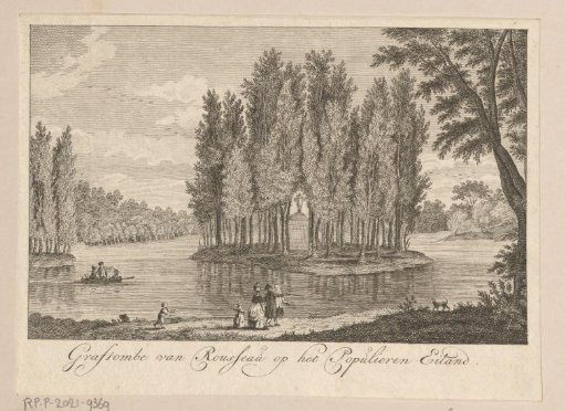 Tomb of Jean-Jacques Rousseau on the Ile des Peupliers at Ermenonville