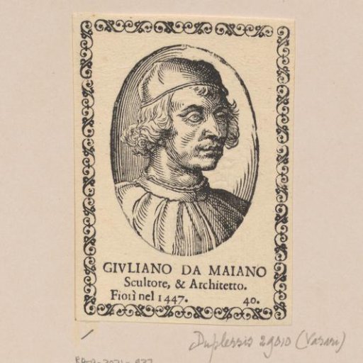 Portrait of Giuliano da Maiano