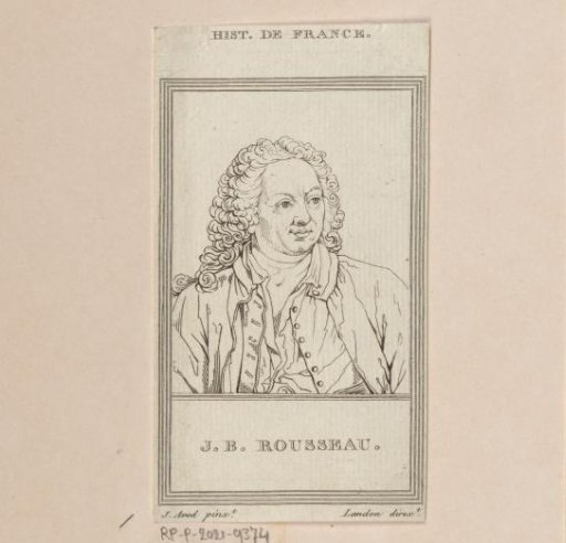 Portrait of Jean Baptiste Rousseau
