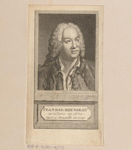 Portrait of Jean Baptiste Rousseau