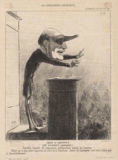 Caricature of Jules de Lasteyrie