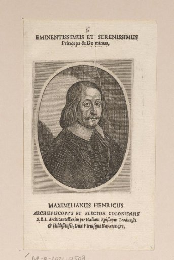 Portrait of Maximilian Henry of Bavaria