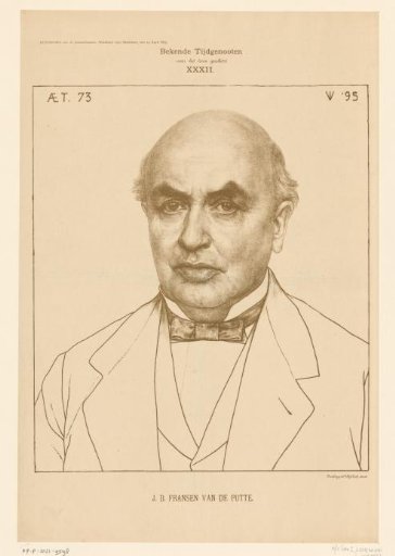 Portrait of Isaäc Dignus Fransen van de Putte at the age of 73