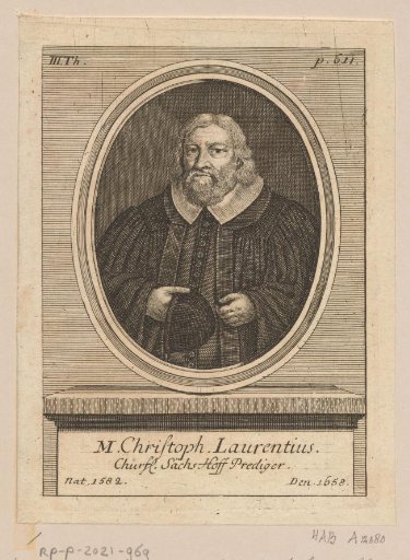 Portrait of Christoph Laurentius