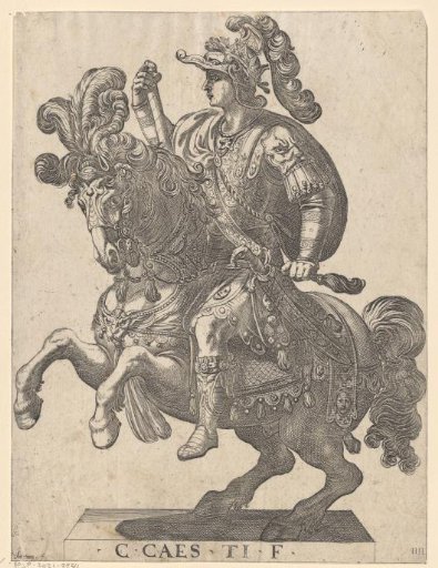 Emperor Caligula on horseback