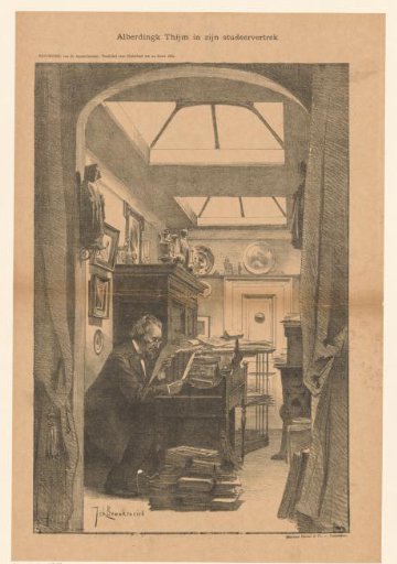 Alberdingk Thijm in his study