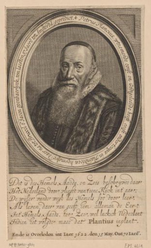 Portrait of Petrus Plancius at the age of 70
