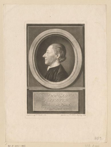 Portrait of Johann Caspar Lavater
