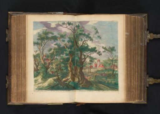 Landscape with a prophet from Judah torn apart by a lion